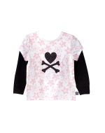 tokidoki Bambino Twofer Long Sleeve Tee (White)
