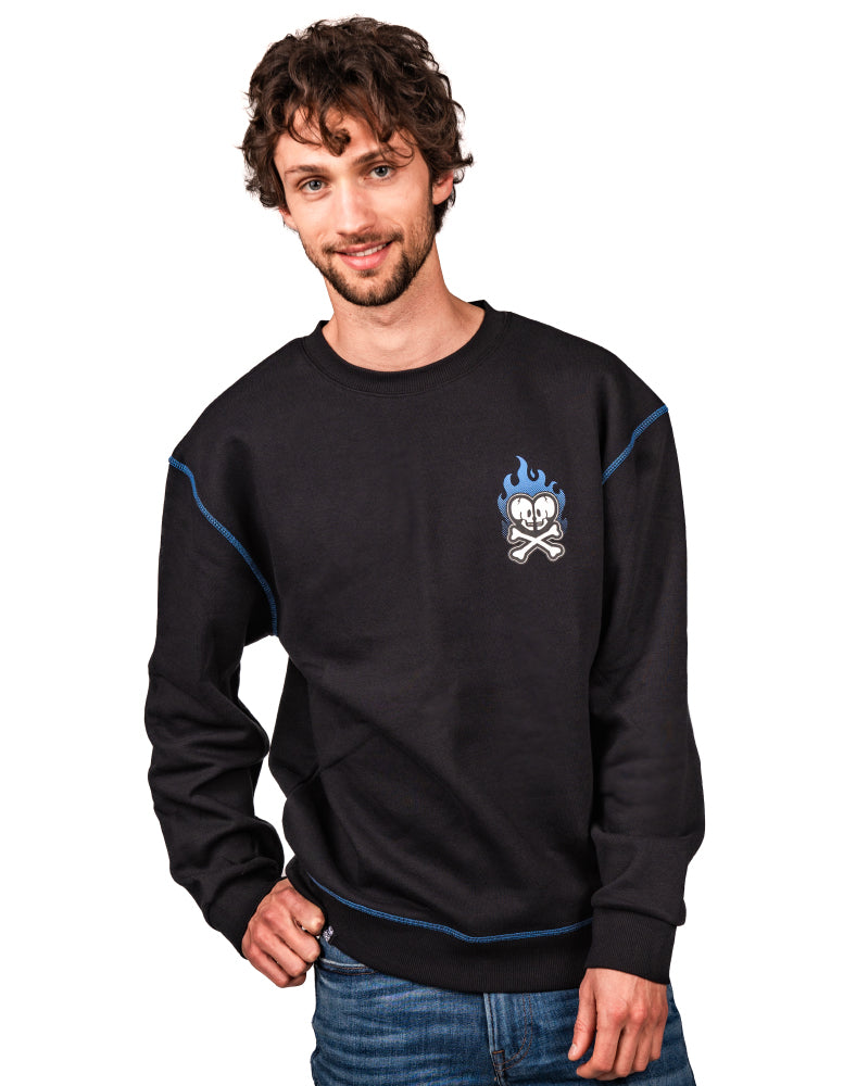 Flaming Kaiju Crewneck Sweatshirt - Image 2