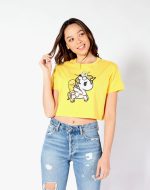 tokidoki x gudetama Unicorno Gudetama Crop Top