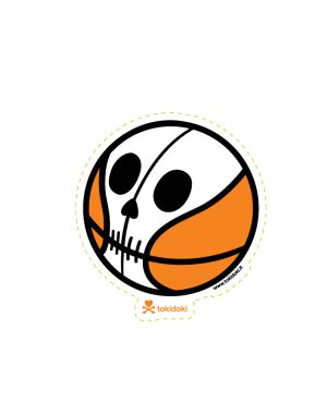 tokidoki Basketball Die Cut Sticker